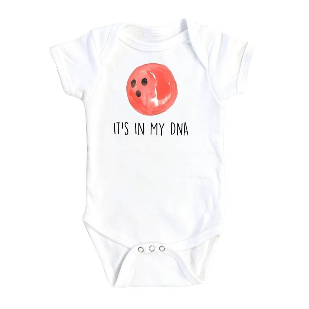 Bowling Dna- Baby Boy Girl Clothes Infant Bodysuit Funny Cute Newborn