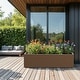 preview thumbnail 20 of 49, Dovelina Modern Metal Rectangular Planter- Elevate Your Space, Indoors & Outdoors