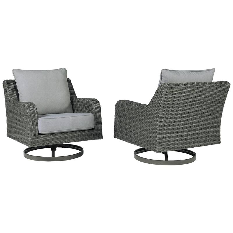 Elite Park Outdoor Swivel Lounge Chair - 32.25" W x 34" D x 33" H