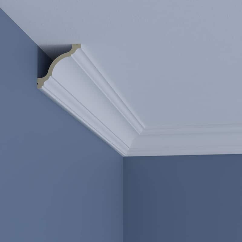 2 3/4"H x 2 3/4"P x 3 7/8"F x 96"L Pheonix Crown Moulding - 1-Pack