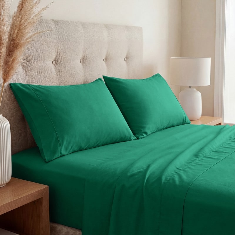 Superior 800 Thread Count Cotton Blend Sheet Set - California King - Hunter Green