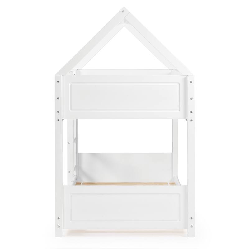 Linon Gloria Twin over Twin House Bunk Bed