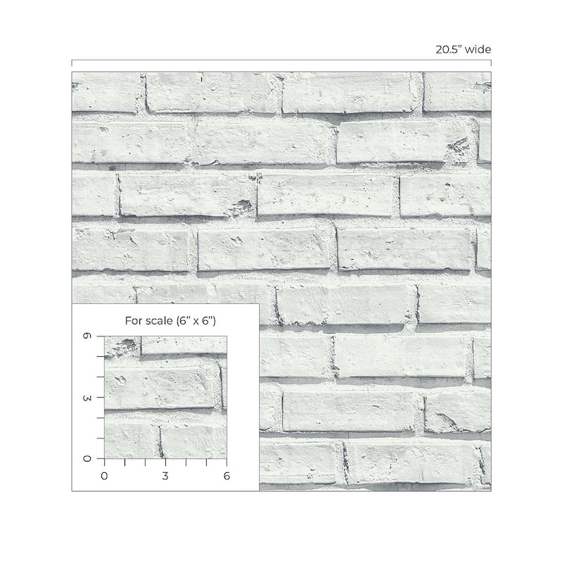 Arthouse Faux Brick Peel and Stick Wallpaper - 20.5 in. W x 18 ft. L