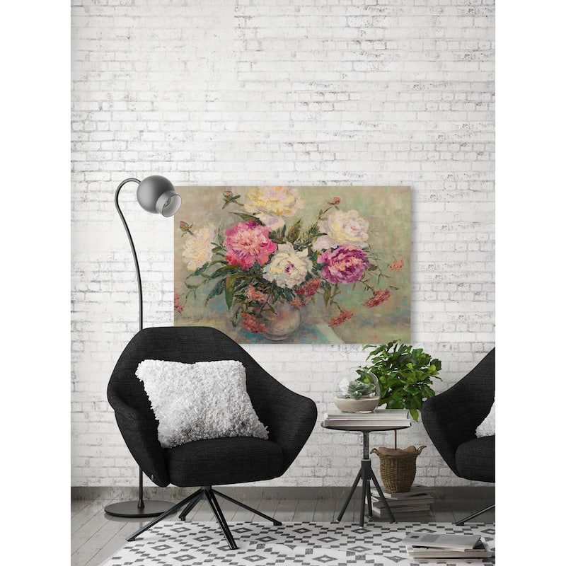 Love Is the Flower Print on Wrapped Canvas