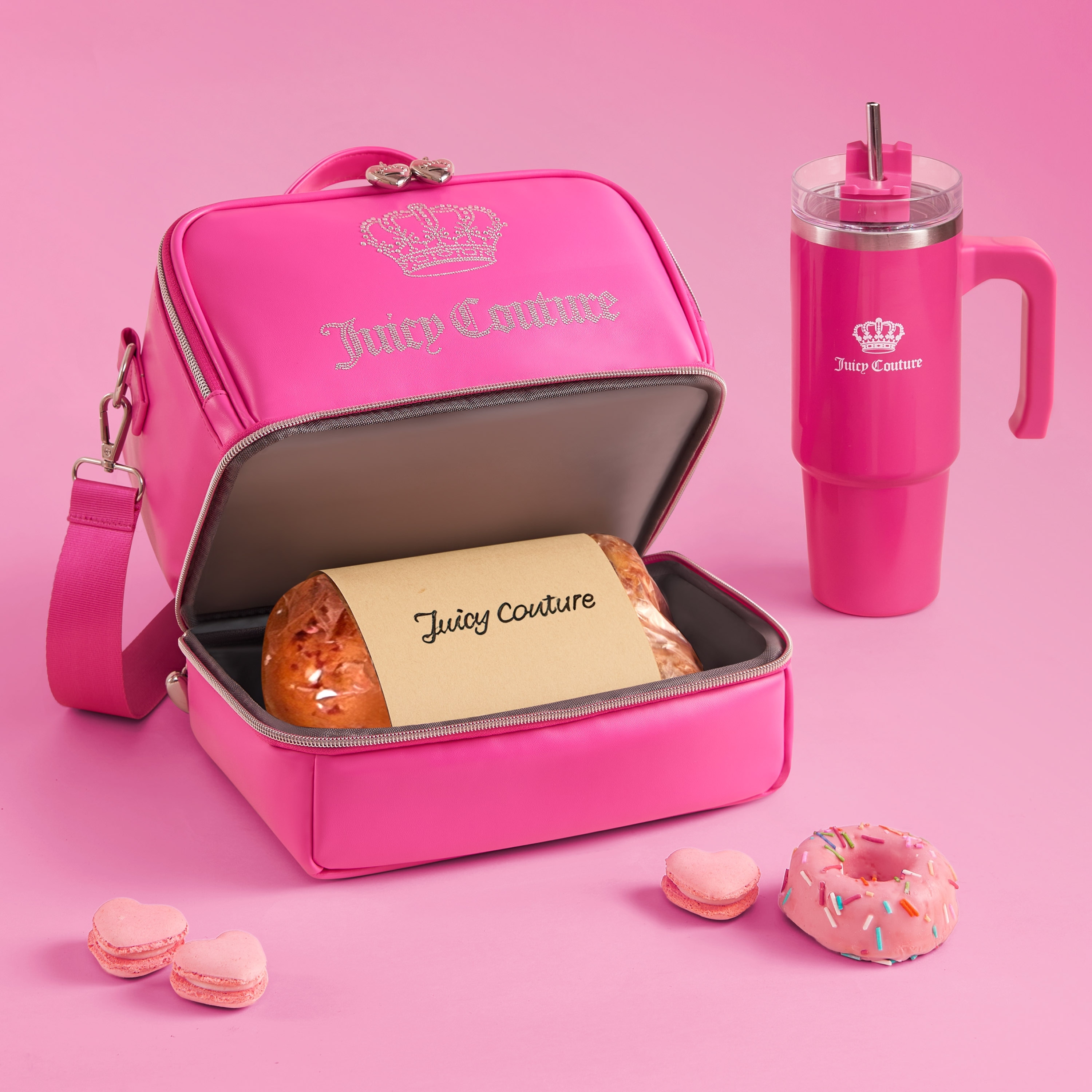 JUICY☆ 30 Buy Juicy Couture Black Diamante Zip Thru Hoodie & Bootcut Joggers