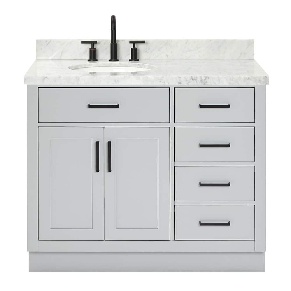Ariel T043SLCWOVO Hepburn 43" Free Standing Single Basin Vanity Set