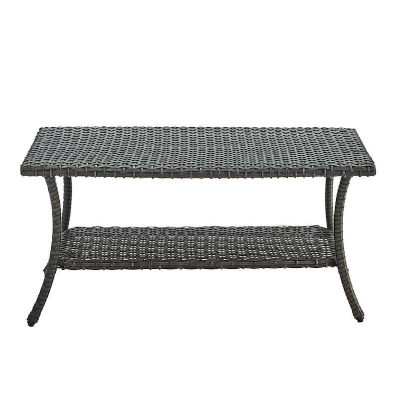 Outdoor Patio Furniture Coffee Table Rattan PE Wicker Table