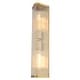preview thumbnail 8 of 10, Barbier 2-Light 5.5 in W x 22.25 in H Modern Wall Sconce, Clear Glass, Dimmable, LED Compatible, Bathroom Vanity Full Back Plate