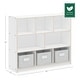 preview thumbnail 6 of 14, Guidecraft EdQ Essentials Three Shelf 8 Compartment Storage 36"