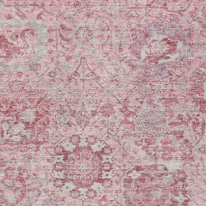 HomeRoots Damask Traditional Rectangle Outdoor Rug