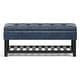 preview thumbnail 137 of 136, WYNDENHALL Essex 44 inch Wide Transitional Rectangle Ottoman Bench