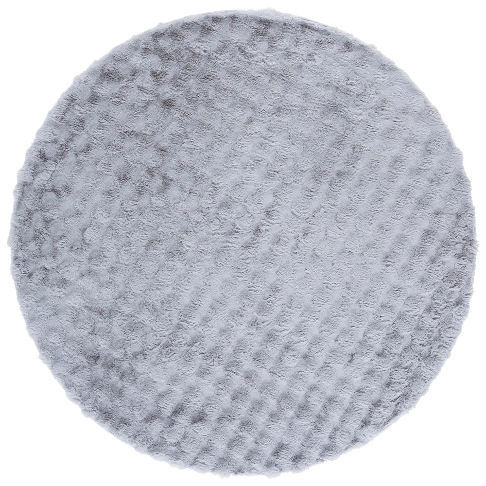 SAFAVIEH Faux Rabbit Bubble Ondine Machine Washable & Slip Resistant Shag Rug