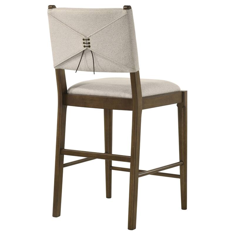 Crispin Brown Upholstered Counter Side Chair (Set of 2)