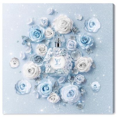 Sparkling Floral Perfume Canvas by Art Remedy, Gallery Wrapped