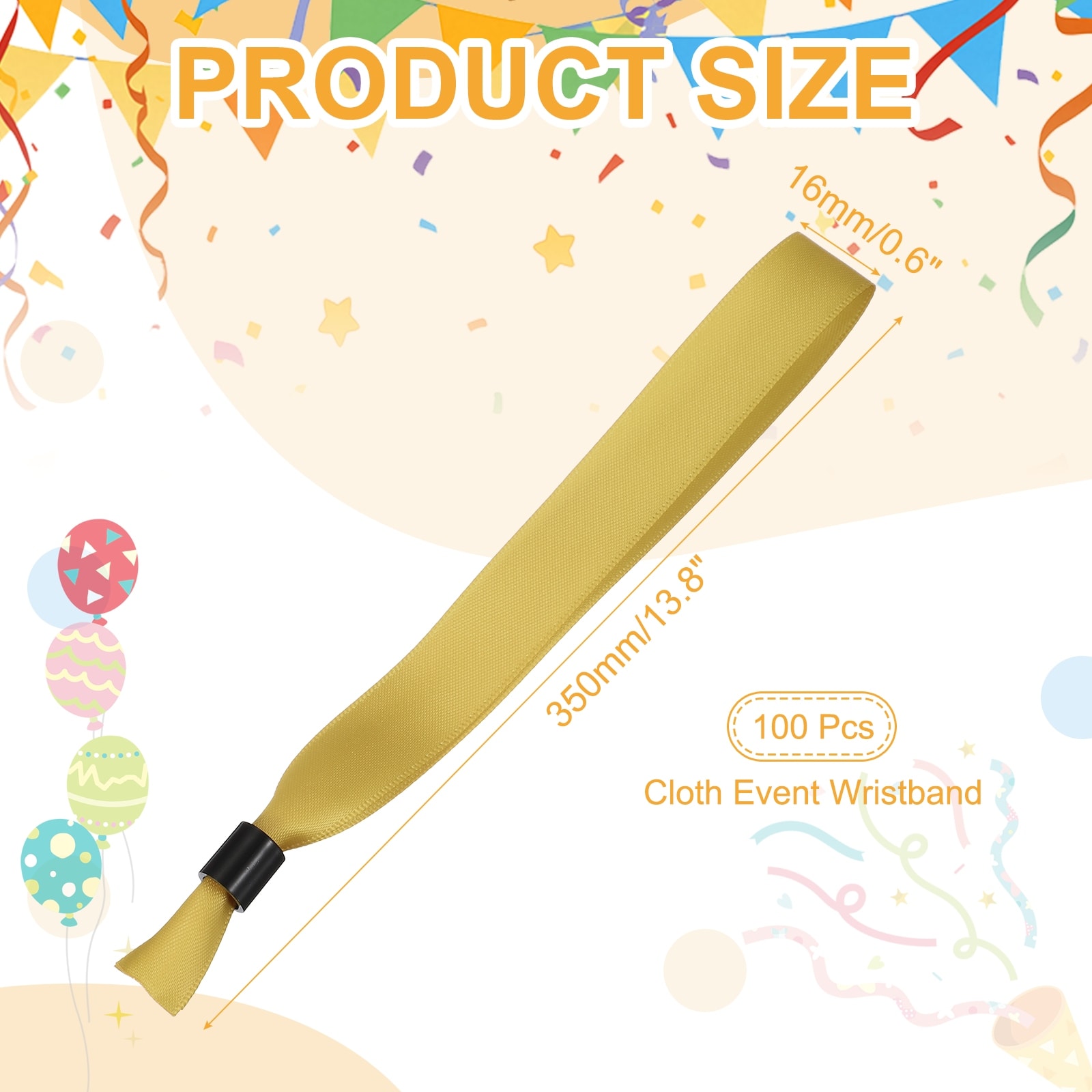 Cloth Event Wristband, Disposable Wrist Bands - One Size