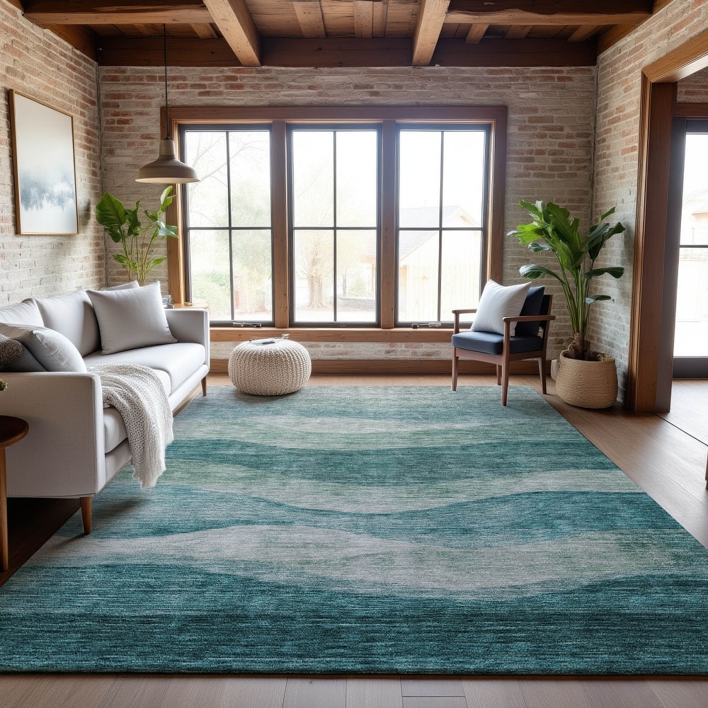 Premium Washable Super Soft Cool Modern Wvave Mayfield Rug