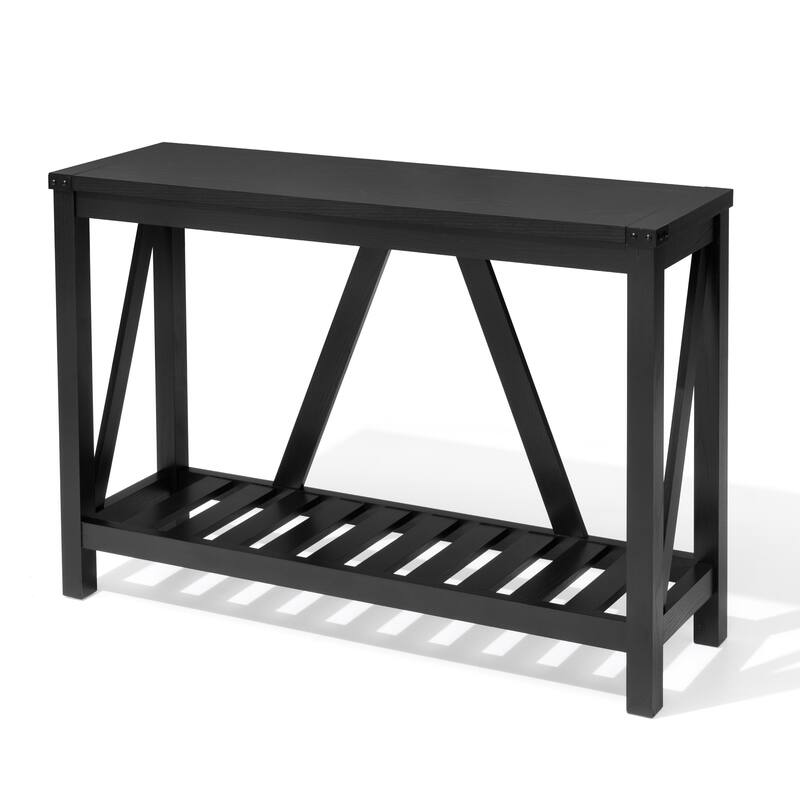 Crestlive 2 Tiers Entryway Console Table Living Room Behind Couch Sofa Table