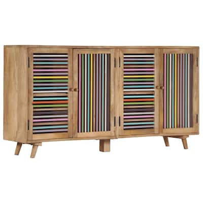 vidaXL Sideboard Storage Cabinet Buffet Sideboard Cabinet Solid Wood Mango