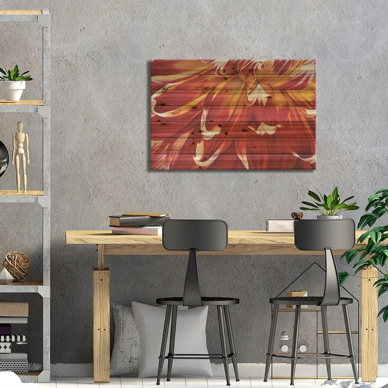 Redony Print On Wood by Yvonne Poelstra-Holzhaus - Multi-Color