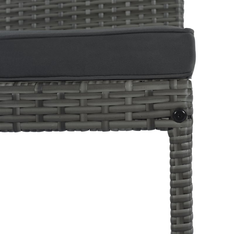 5-pieces Outdoor Patio Wicker Bar Set