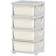 preview thumbnail 21 of 19, 4 Tier Kids Storage Unit, 4 Drawer Chest Toy Organizer Plastic Bins for Bedroom Nursery Living Room for Boys Girls Toddlers