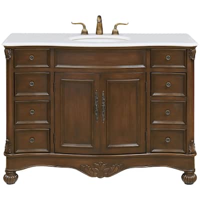 Elegant Lighting VF-1034-VW Windsor 48" Free Standing Single Basin