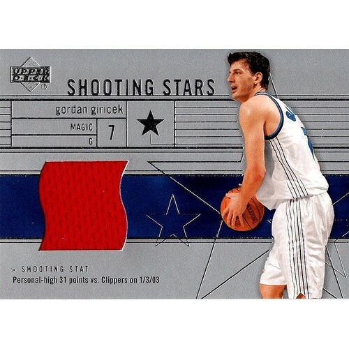 Shop Signed Giricek Gordan Orlando Magic Gordan Giricek 200304 Upper Deck Shooting Stars Unsigned Basket Free Shipping On Orders Over 45 Overstock 20201700