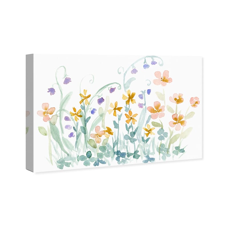 Wynwood Studio Canvas Floral and Botanical The Secret Garden White and Modern & Contemporary Wall Art Canvas Print