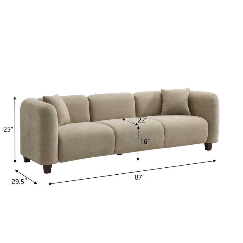 Christopher Knight Home - Silo Modern Upholstered 3-Seater Sofa