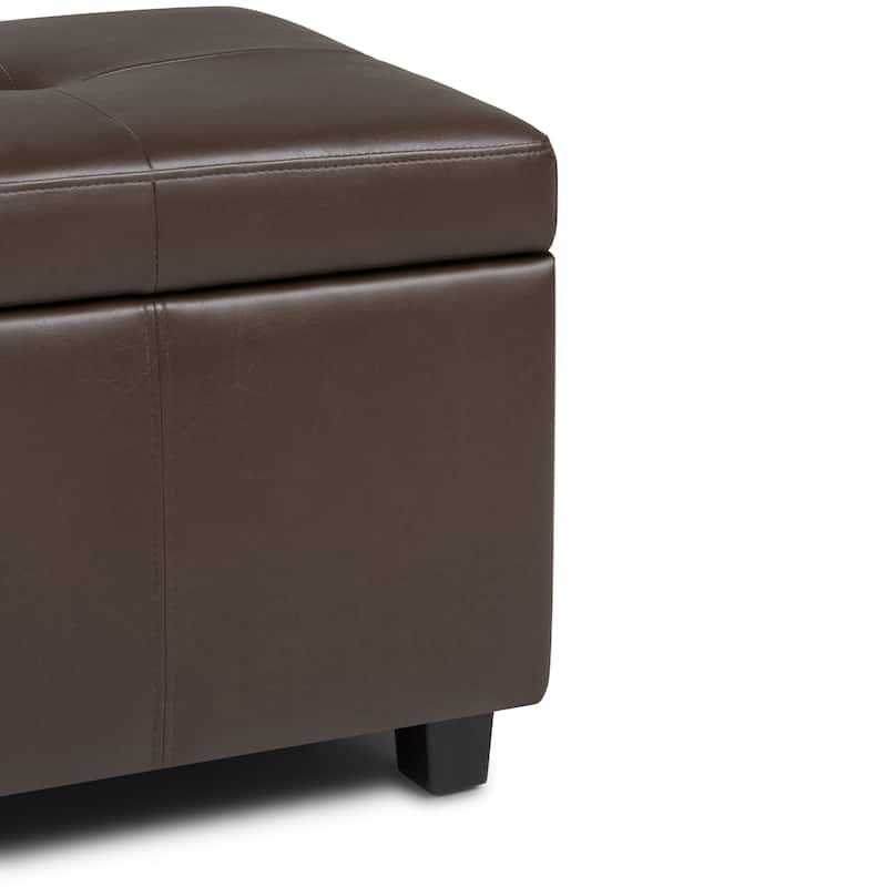 WYNDENHALL Cambridge 48 inch Wide Contemporary Rectangle Storage Ottoman