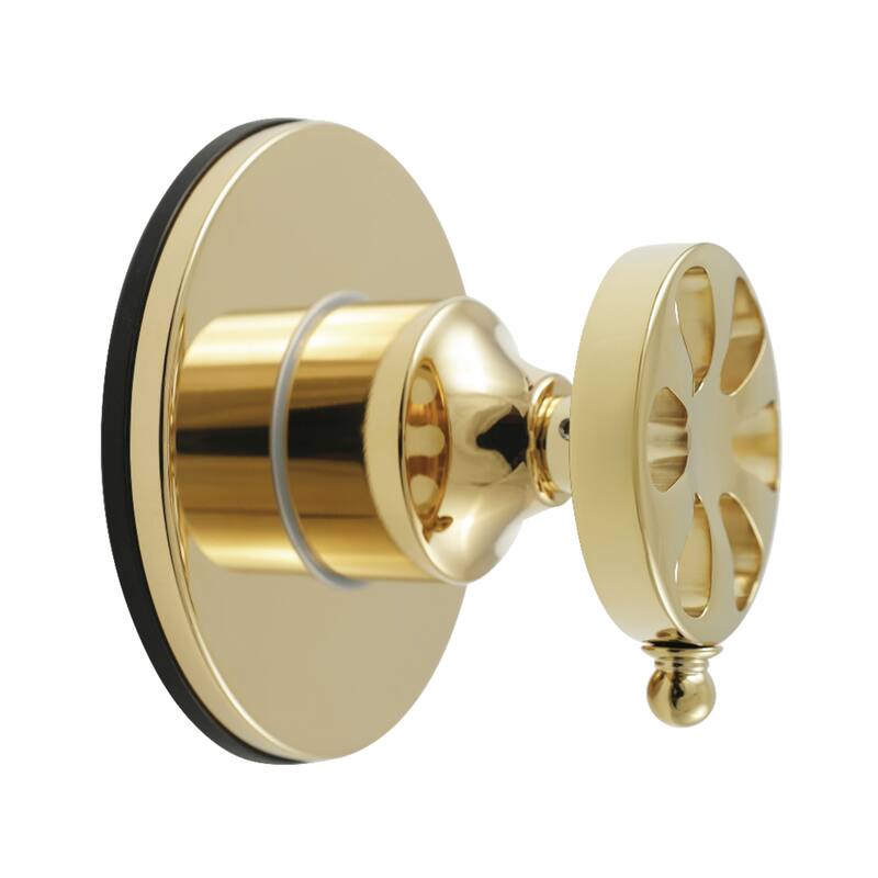 Belknap Single-Handle Three-Way Diverter Valve with Round Trim Kit - Polished Brass