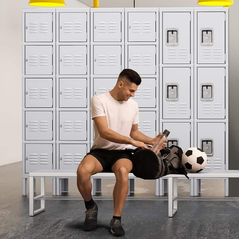3 Door/5 Door Metal Lockers Storage Cabinet for School Office Gym Metal Storage