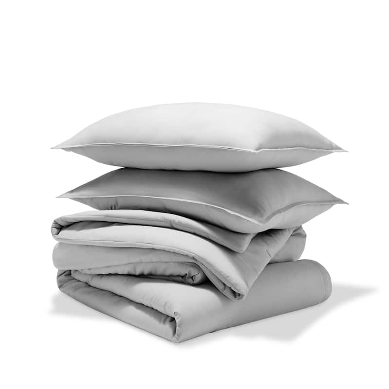 Bare Home Down Alternative Track Stitch Comforter Set