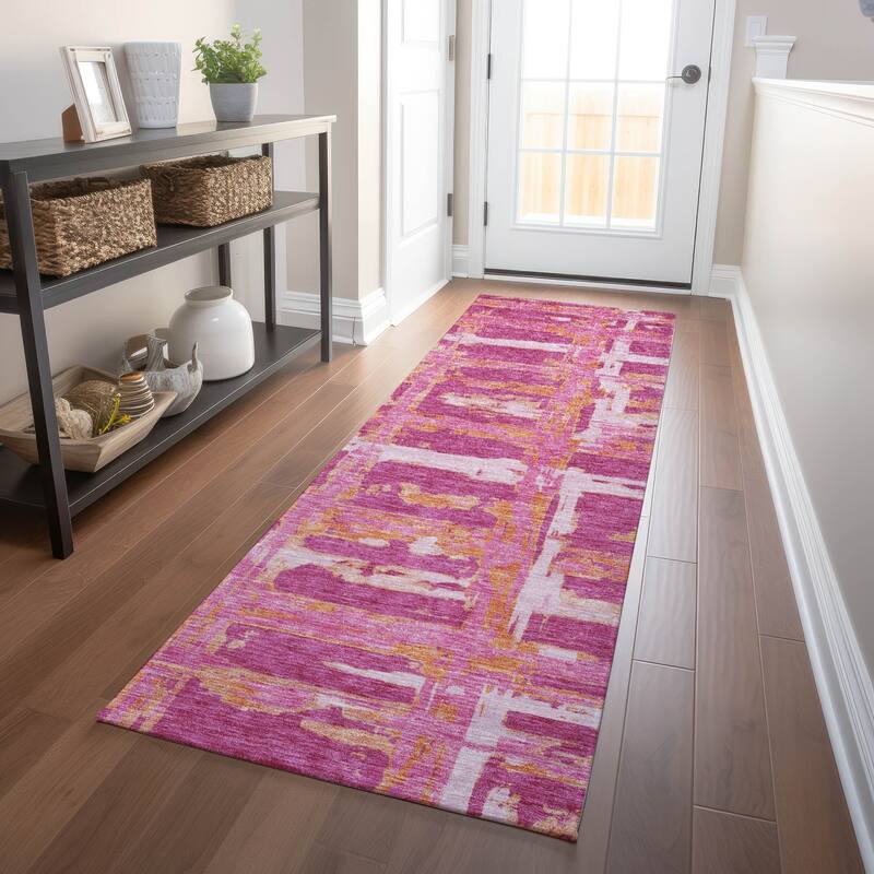 Premium Washable Super Soft Transitional Mayfield Rug - Blush - 2' 3" x 7' 6" - Runner