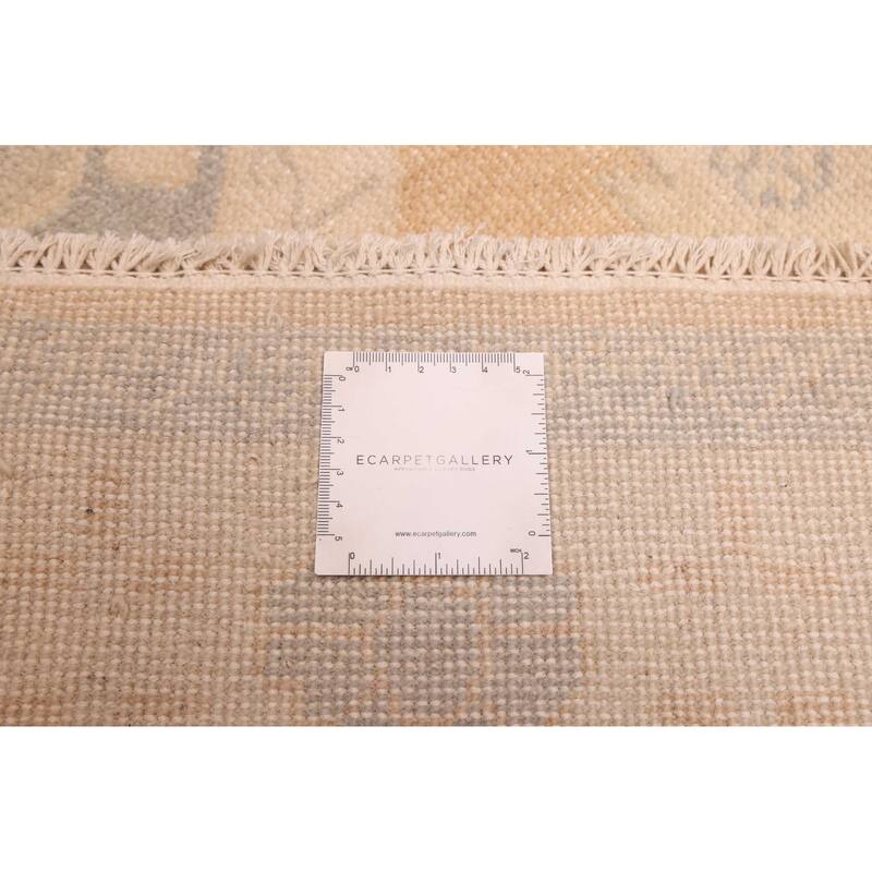 ECARPETGALLERY Hand-knotted Finest Oushak Light Brown Wool Rug - 5'10 x 8'11