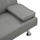 preview thumbnail 12 of 22, Modern Sofa Bed with Armrest Two Cup Holders