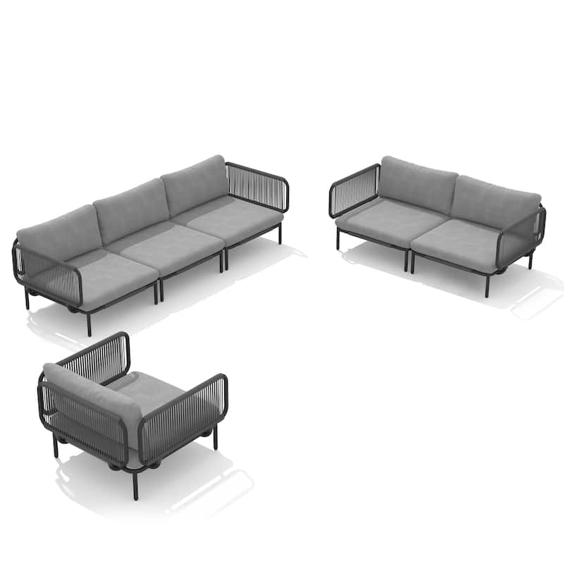 DIY Free Combination Outdoor Patio Furniture Cushion Sectional Sofa Set