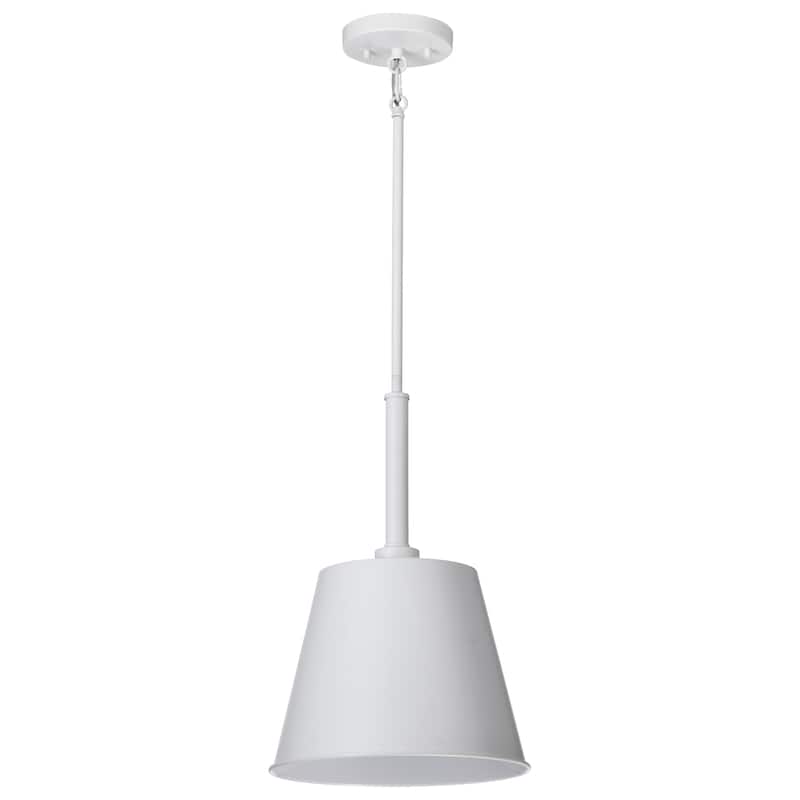 Alexis 1 Light Small Pendant Matte White Finish - Matte White - Matte White