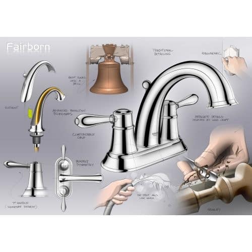 Shop Grohe 20 424 Fairborn Centerset Bathroom Faucet With Silkmove