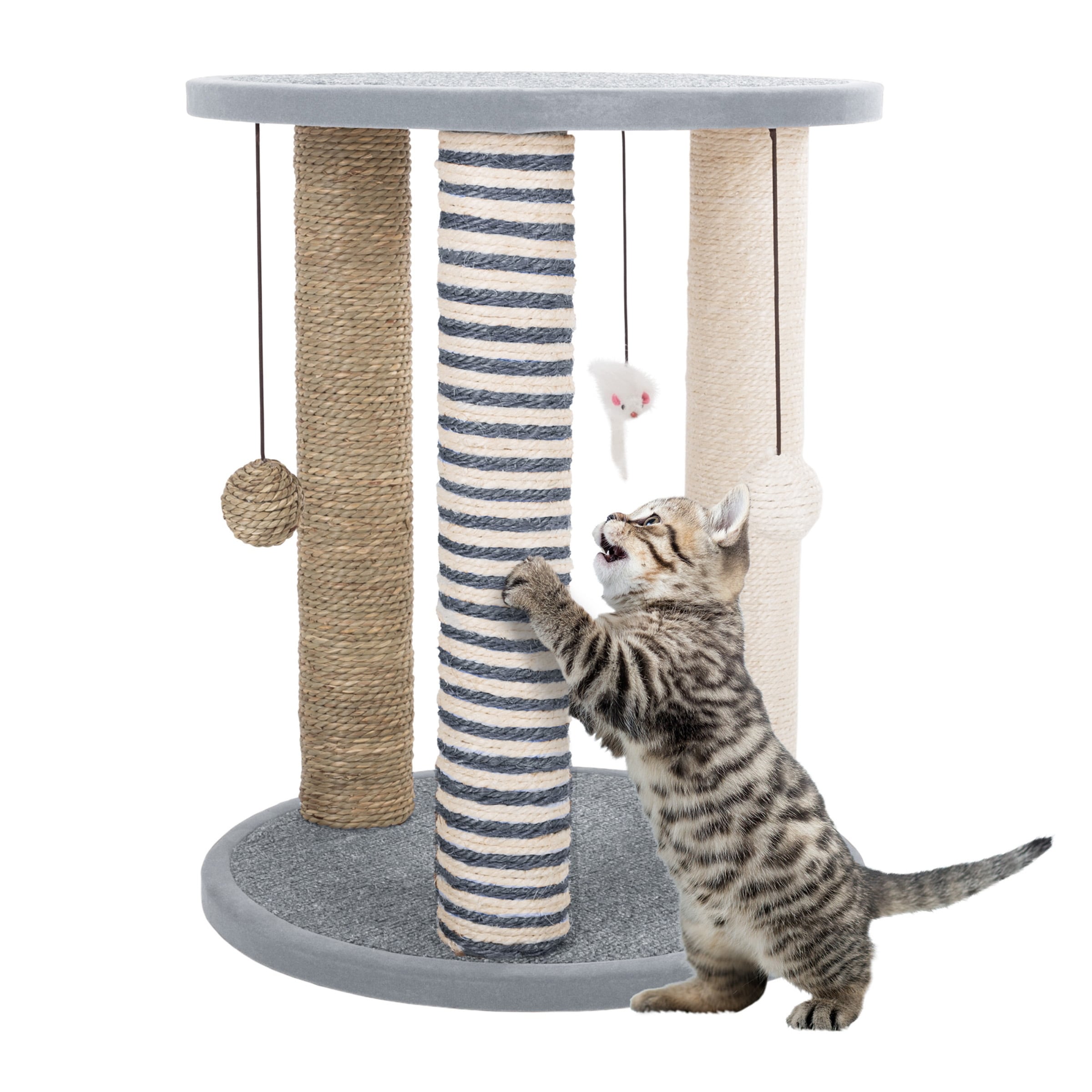 Petmaker Cat Scratching Kitten Tower and Tree with Sisal Rope