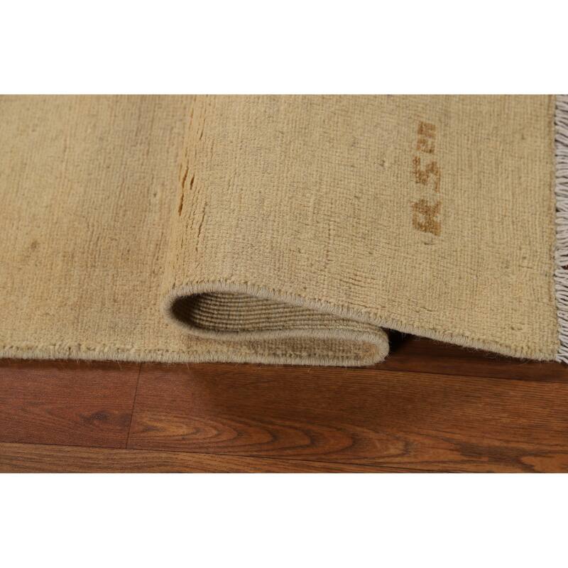 Modern Gabbeh Oriental Rug Hand-Knotted Wool Carpet - 2'8"x 4'0"