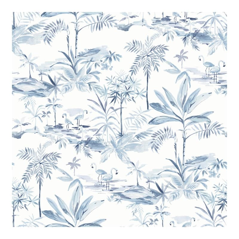 Chesapeake Lagoon Blue Scenic Island Wallpaper - 20.5 x 396 x 0.025