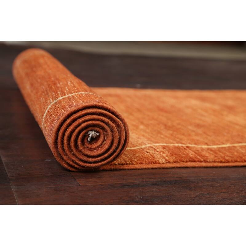 Gabbeh Kashkoli Oriental Runner Rug Wool Hand-knotted Hallway Carpet - 2'8" x 10'0"