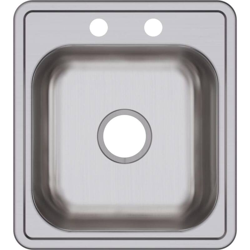 Elkay Dayton 17" Drop In Single Basin Stainless Steel Kitchen Sink