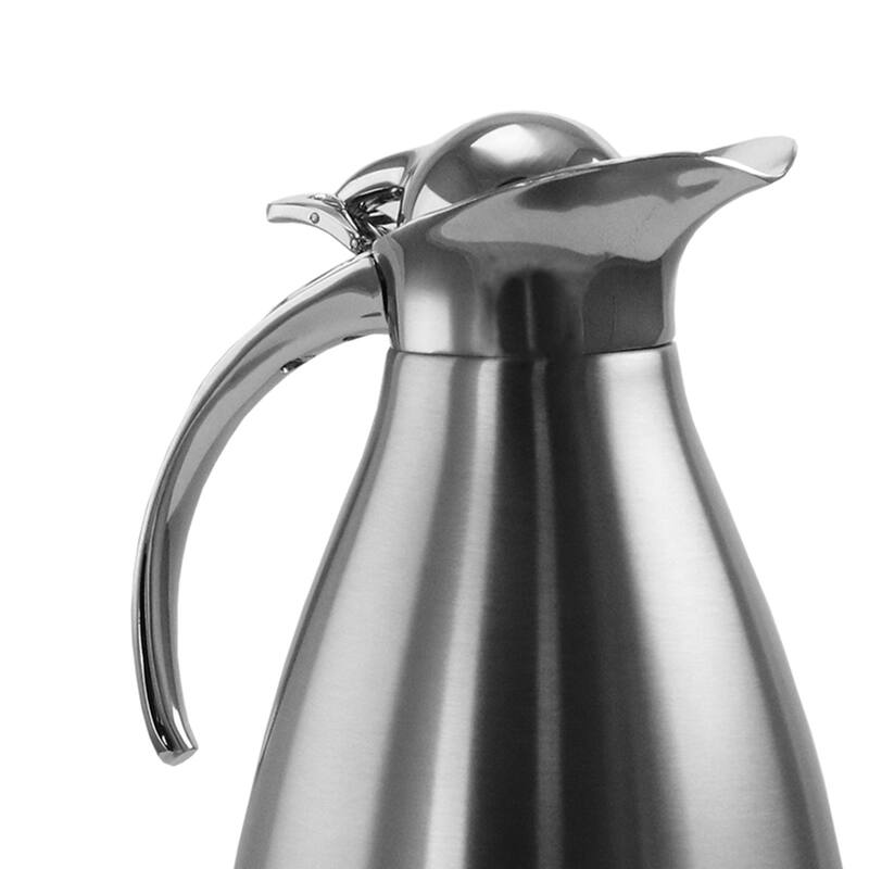 MegaChef 2L Deluxe Stainless Steel Thermal Beverage Carafe for Coffee and Tea