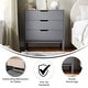 preview thumbnail 13 of 18, Wooden 3-Drawer Dresser with Smooth Bearing Slides for Kids Bedroom