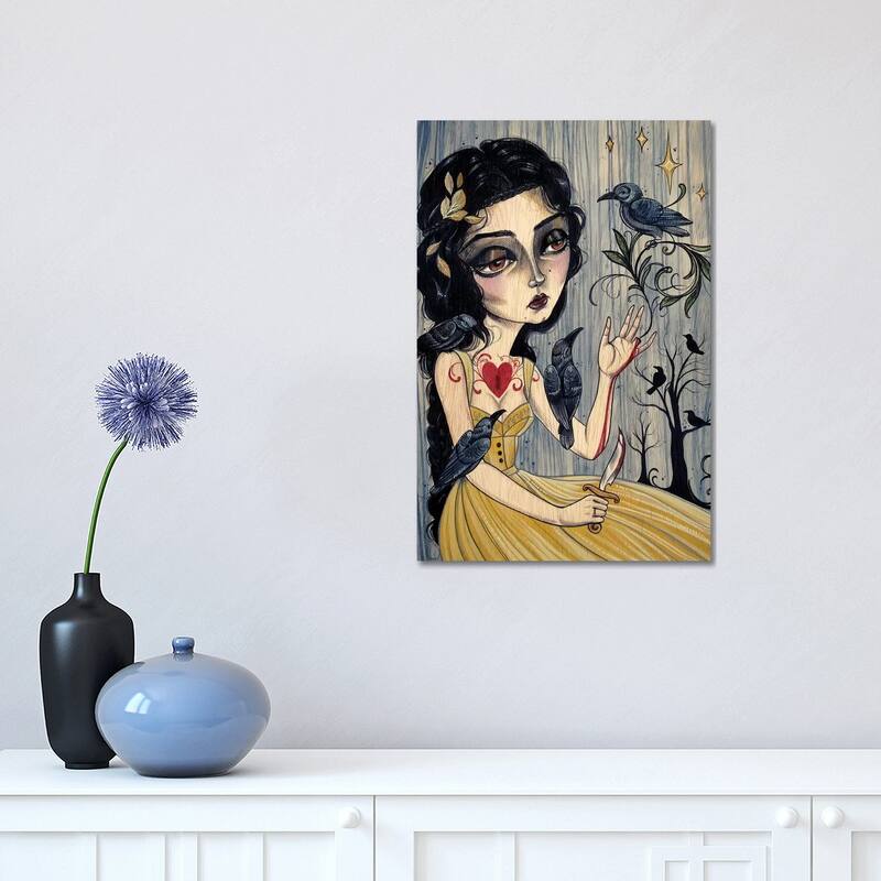 iCanvas "7 Ravens - Glass Cinder Thorns II" by Sandi Calistro Canvas Print - 18x12x1.5