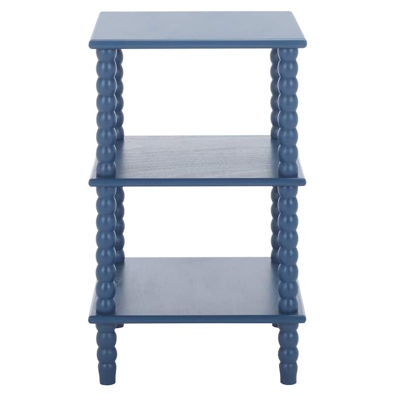 SAFAVIEH Dylin 3-Shelf Accent Table - 19"W x 16"D x 26"H - Blue