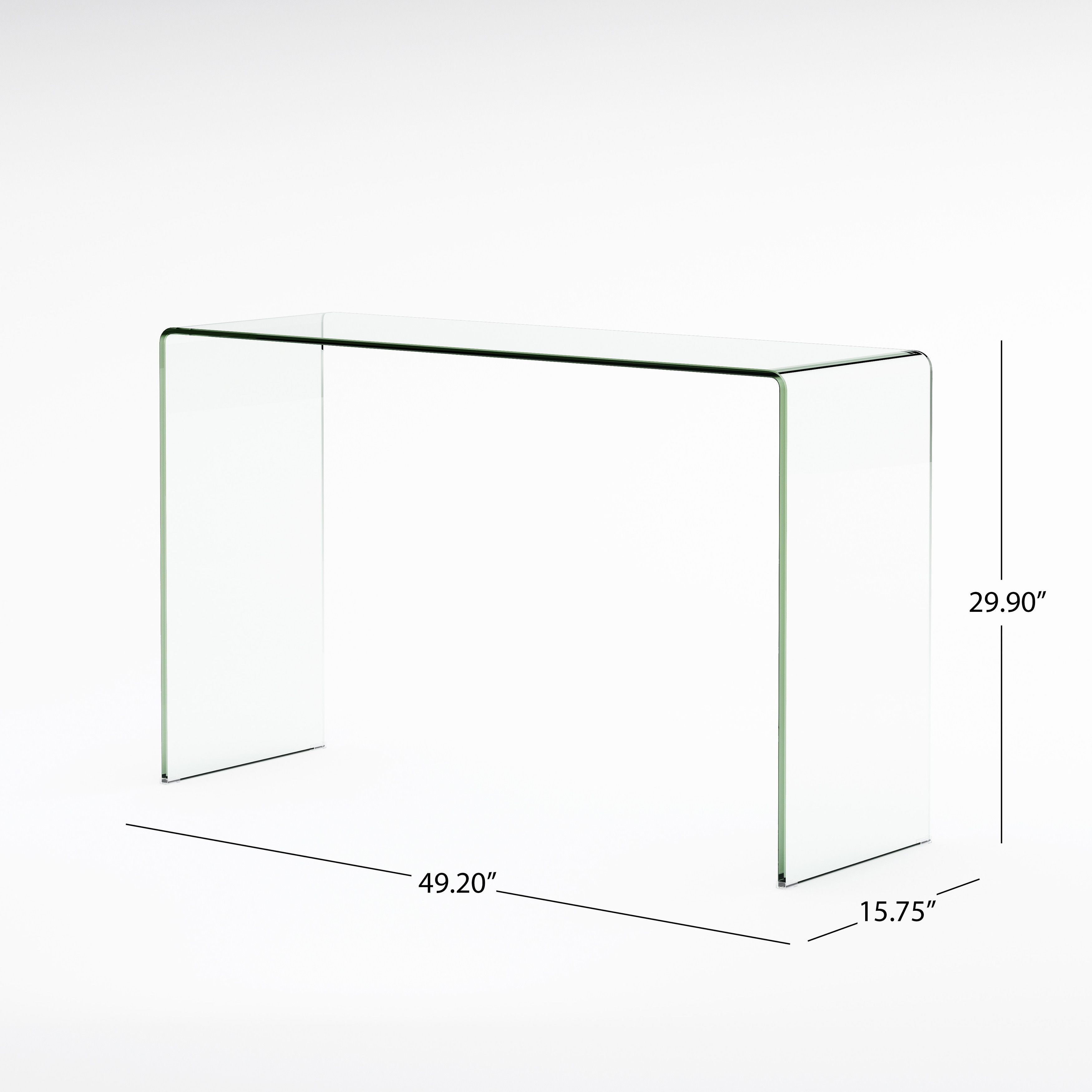Ramona glass console table by christopher deals knight home