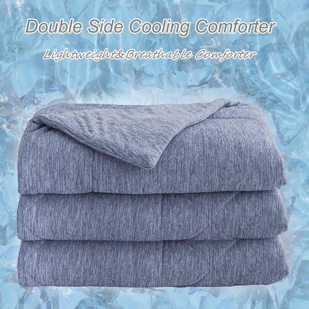 Double Sided Cooling Comforter, Soft Breathable Lightweight Summer Comforter